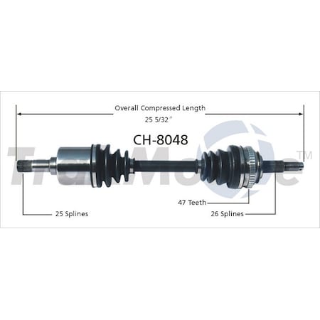 Surtrack Axle Cv Axle Shaft, Ch-8048 CH-8048